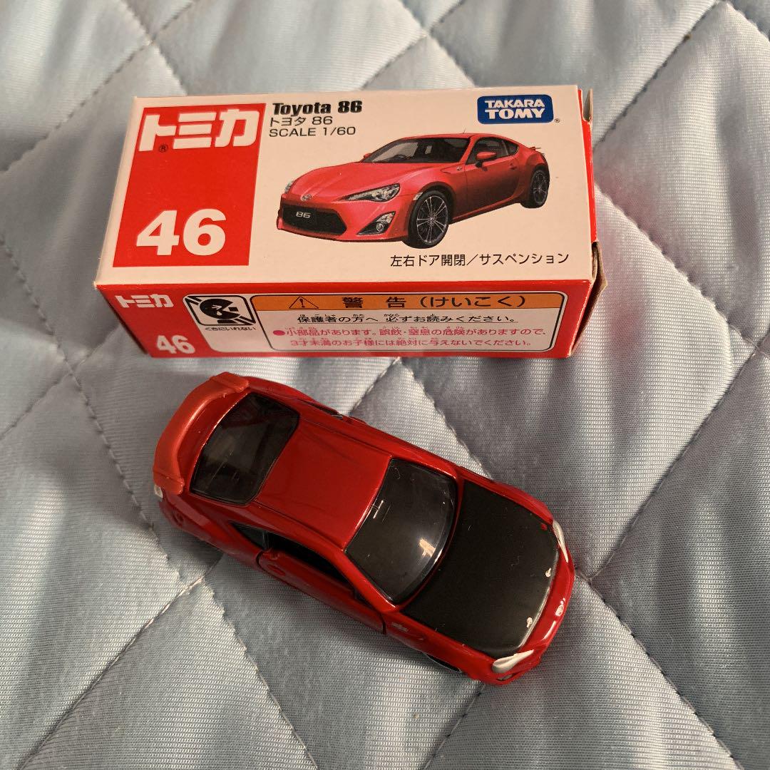 トミカ46 トヨタ86 ボンネット黒 ピン印刷 - メルカリ