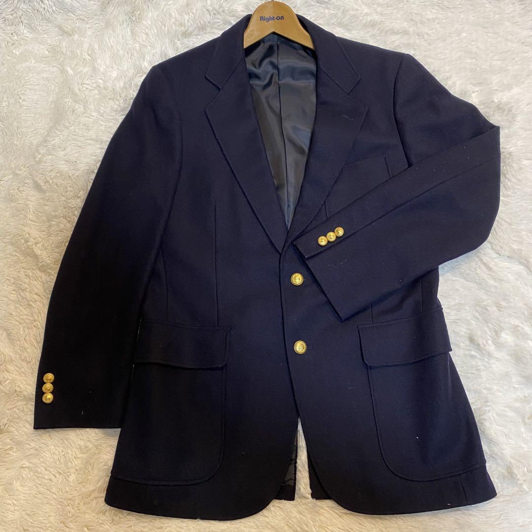 最新 YOKER NEW by Kirkburn ニューヨーカー 紺ブレザー 金ボタン ジャケット・アウター