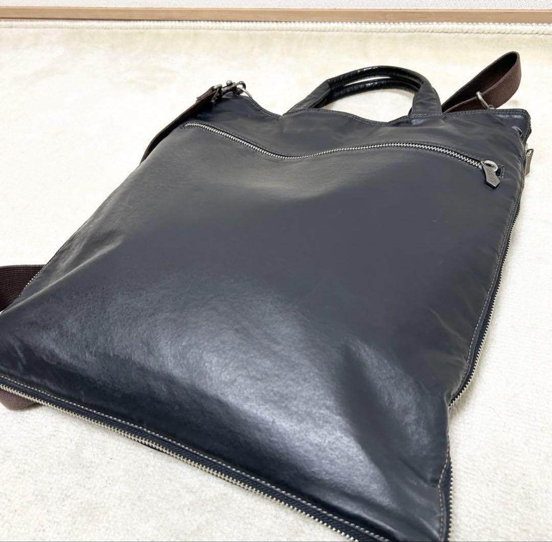 希少1点品 Jean-Paul GAULTIER ブラックレザーショルダーバッグ