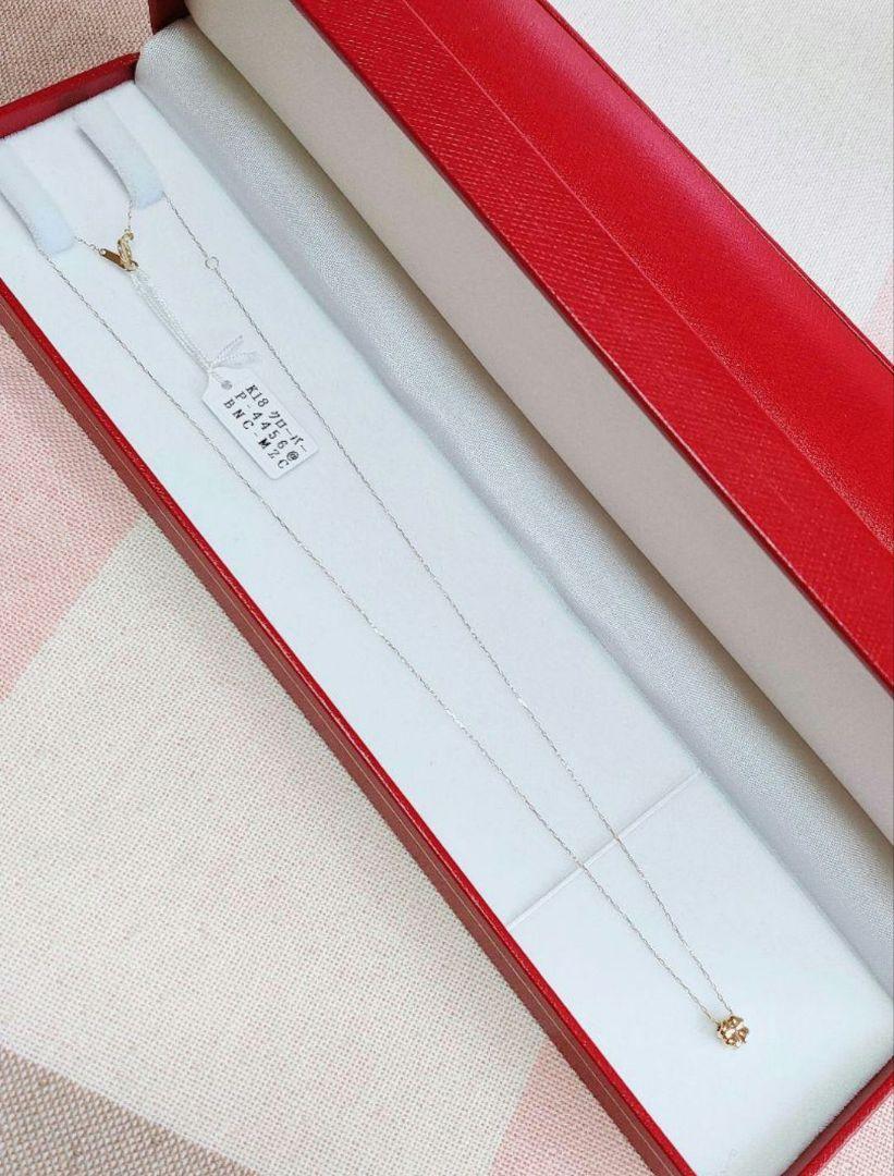 未使用品 四葉 クローバー k18 ネックレス 未使用品 四葉 クローバー k18 ネックレス - メルカリ