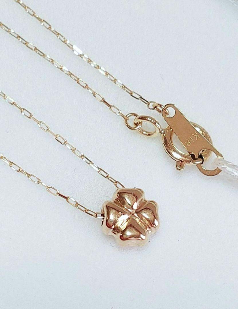 未使用品 四葉 クローバー k18 ネックレス - メルカリ