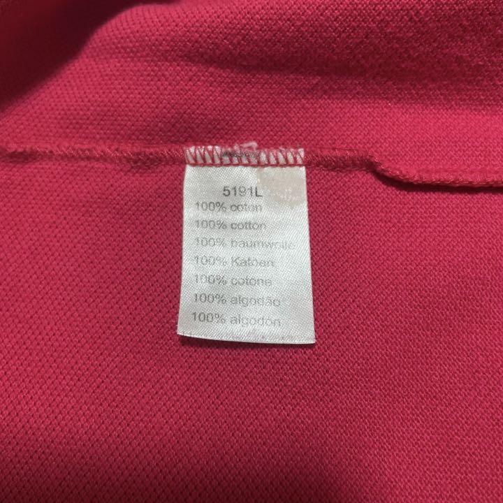 【定番古着】 ラコステ ポロシャツ 6 レッド クラシック ビッグサイズ