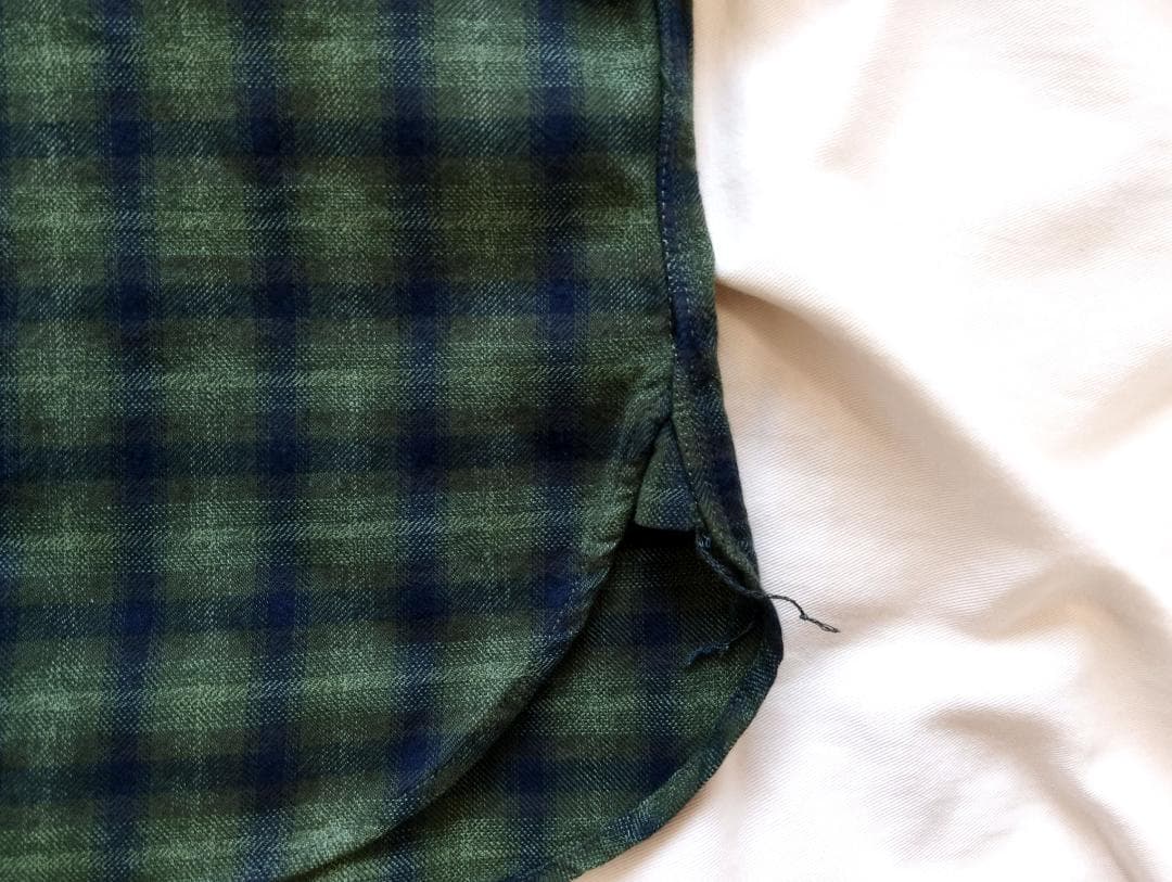 RRL　オンブレチェックシャツ　L