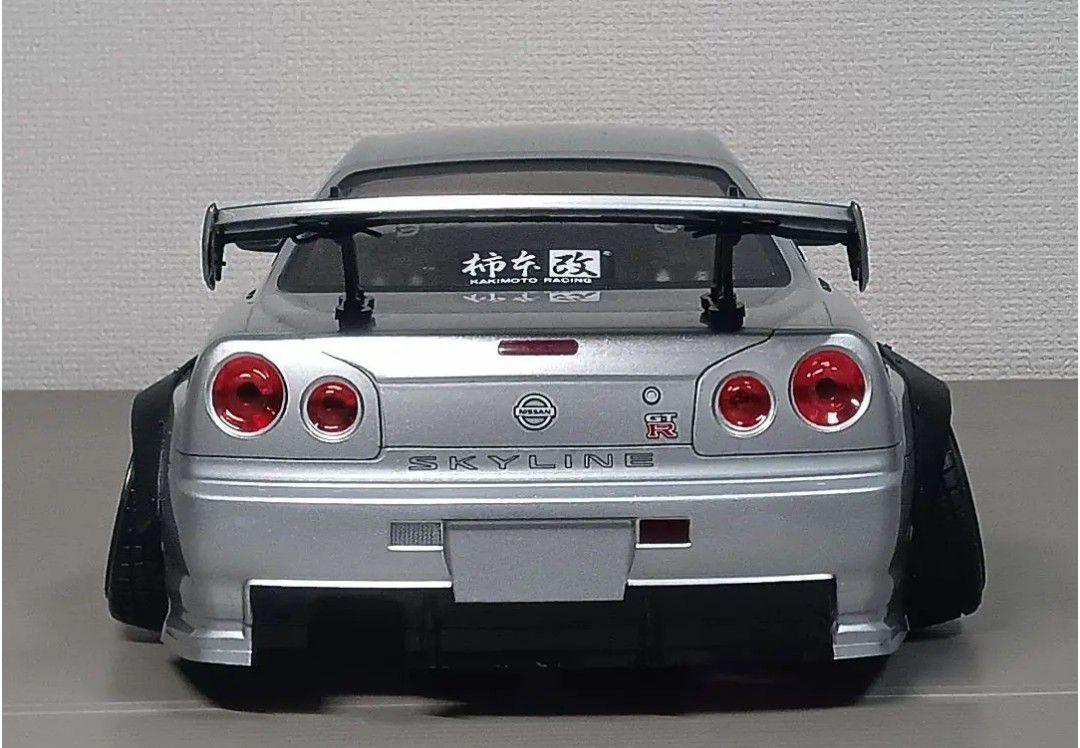 ラジコンボディ　カスタムボディNO.81 R34 GTR ラジコンボディ カスタムボディNO.81 R34 GTR - メルカリ