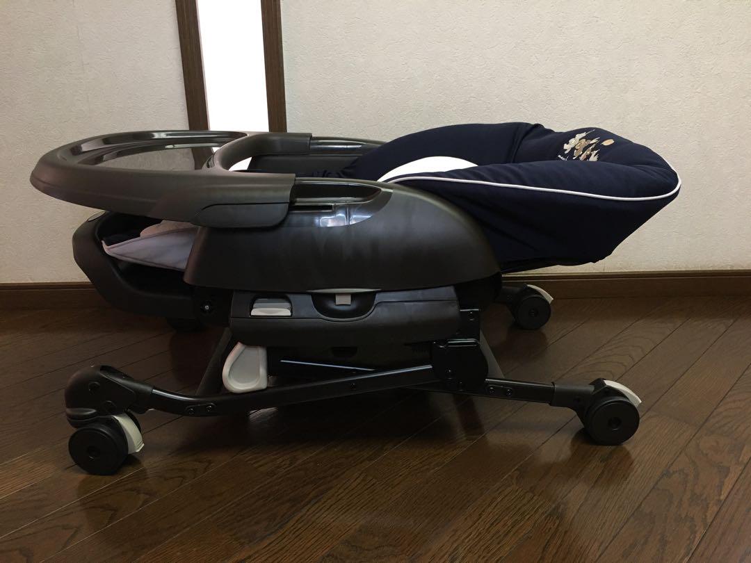 美品 Combi コンビ ネムリラエッグショック 手動 ハイローチェア 限定