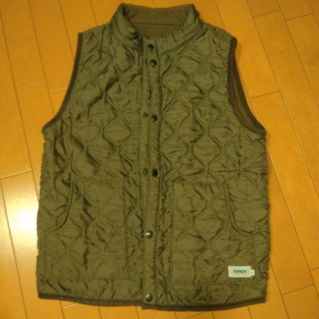 ARMEN メンズキルティングベスト