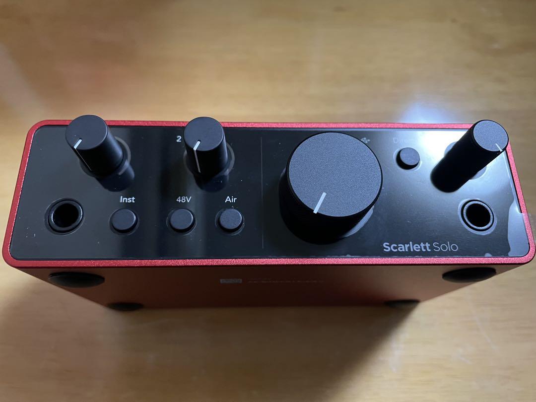 DTM・DAW focusrite scarlett solo gen4