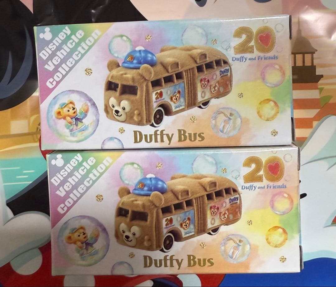 ディズニーシー　ダッフィー20周年　トミカ　カラフルハピネス　2点セット
