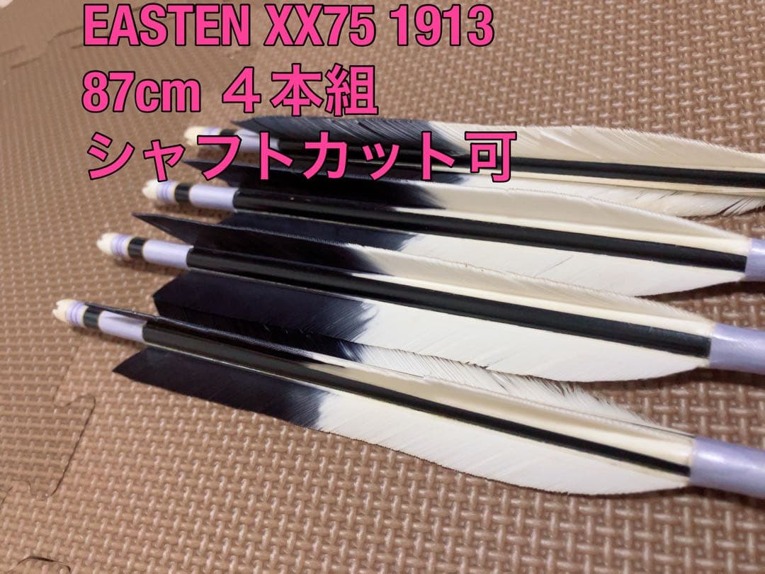 弓道 矢 EASTEN XX75 1913 87cm 4本組 シャフトカット可目立った傷や汚れなし