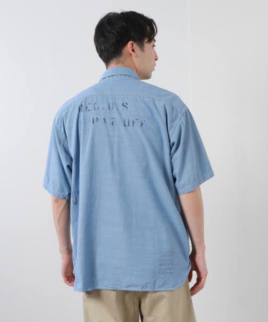 新品　別注ペイデイ × ジャーナルスタンダード　ステンシル シャンブレーシャツ