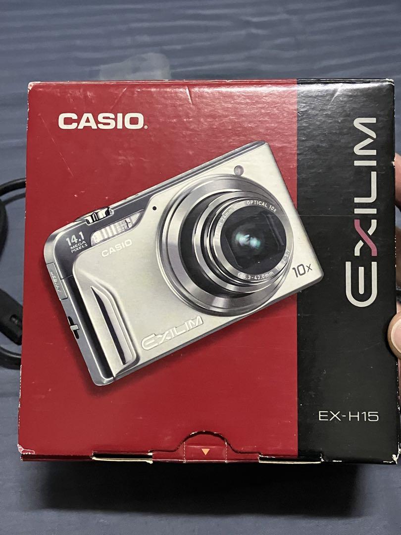 【在庫処分大特価!!】 極美品 カシオCASIO EXILIM EX-H15デジタルカメラ映像ケーブル付 デジタルカメラ