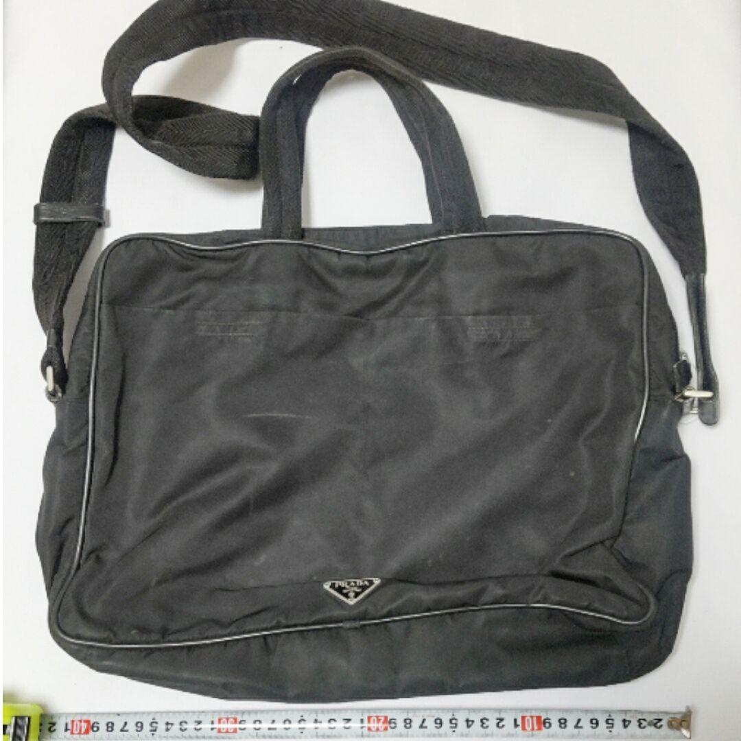 だきますの PRADAプラダ 黒 2way ナイロン×レザー N1YSh-m53435054526 ビジネスバッグ - ります