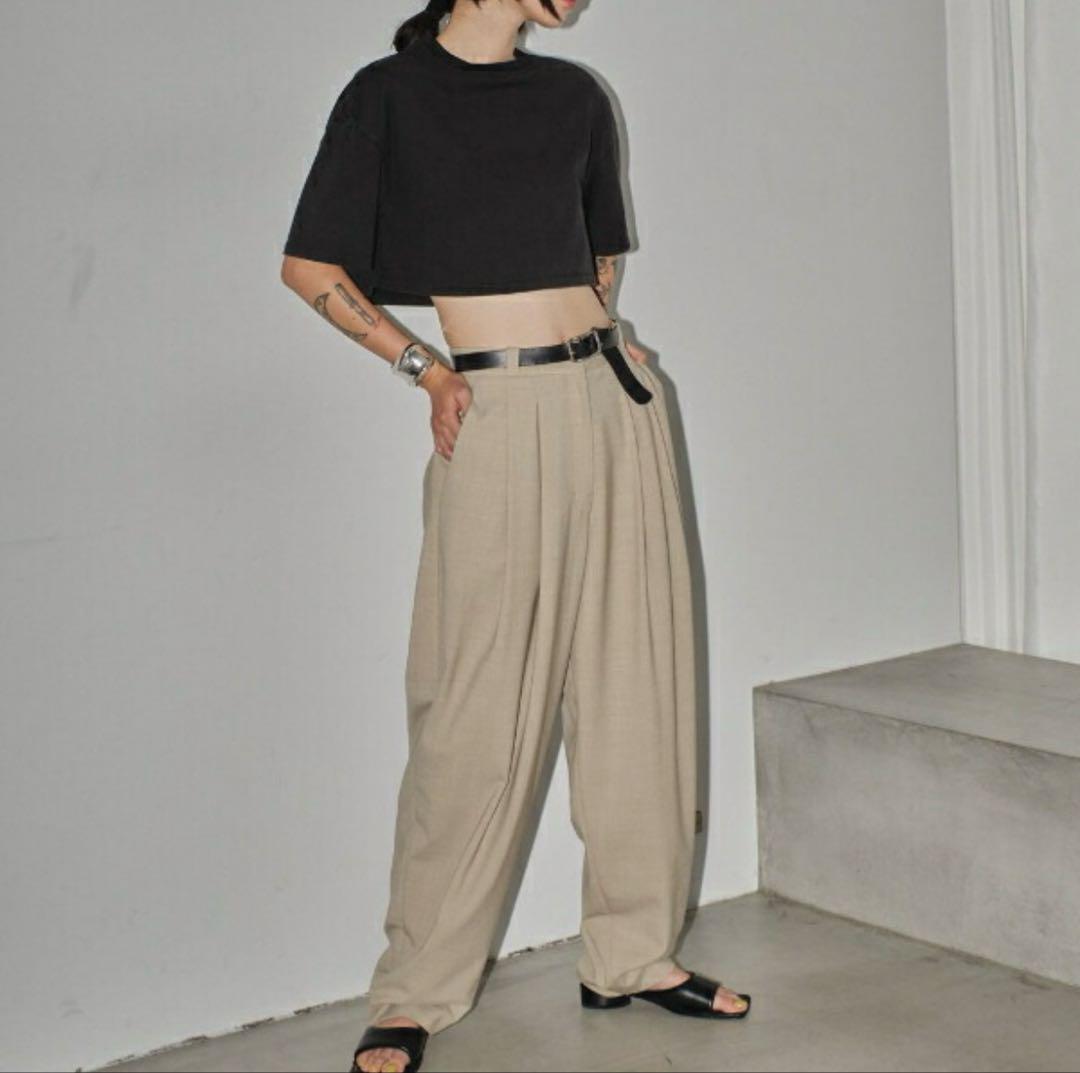 パンツ TODAYFUL Highwaist Tuck Trousers