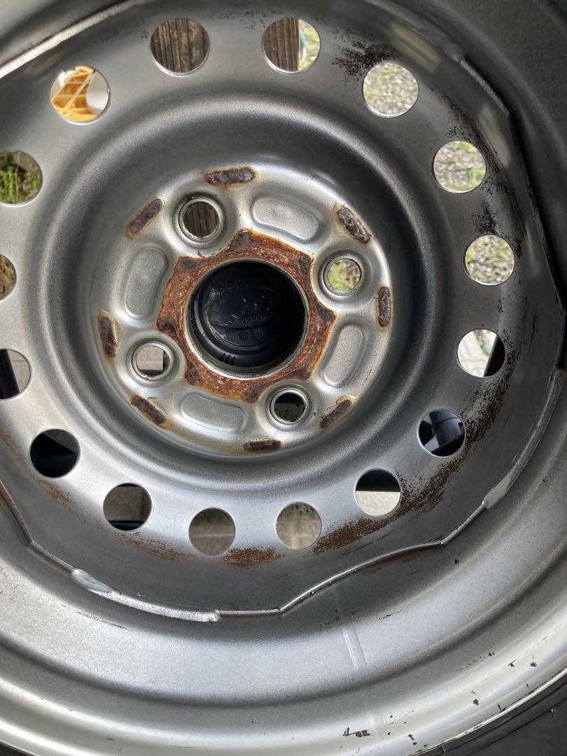 スバル サンバー純正ホイール&ダンロップ サマータイヤ145R12 6PR ②