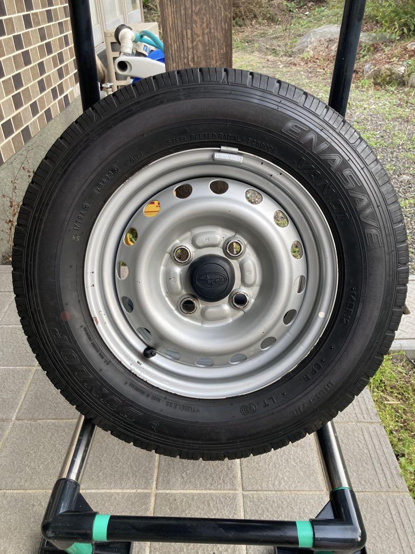 スバル サンバー純正ホイール&ダンロップ サマータイヤ145R12 6PR ②