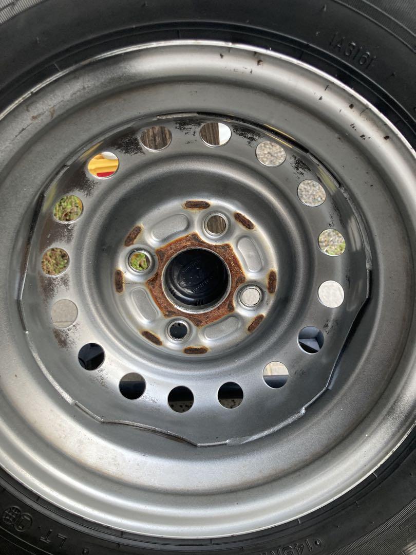 スバル サンバー純正ホイール&ダンロップ サマータイヤ145R12 6PR ②