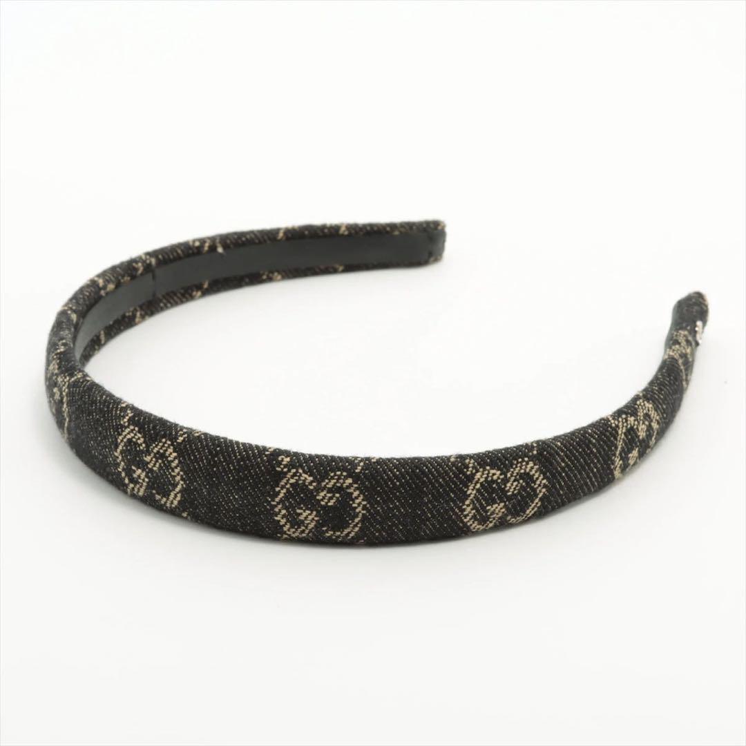 【即購入可】美品 GUCCI グッチ 652835 カチューシャ ブラック