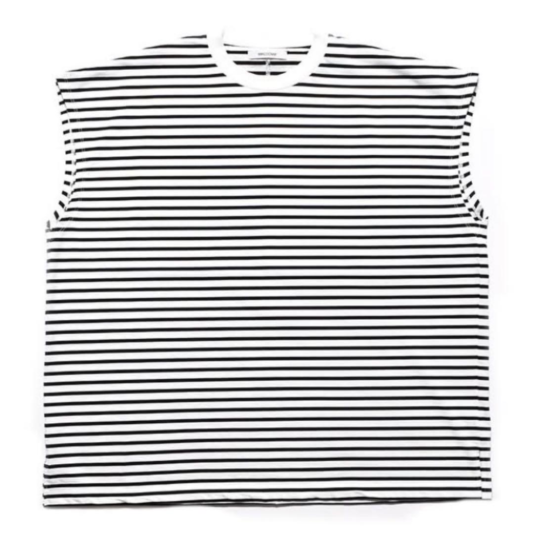MINEDENIM マインデニム 新作 新品 ボーダー ノースリーブ Tシャツ