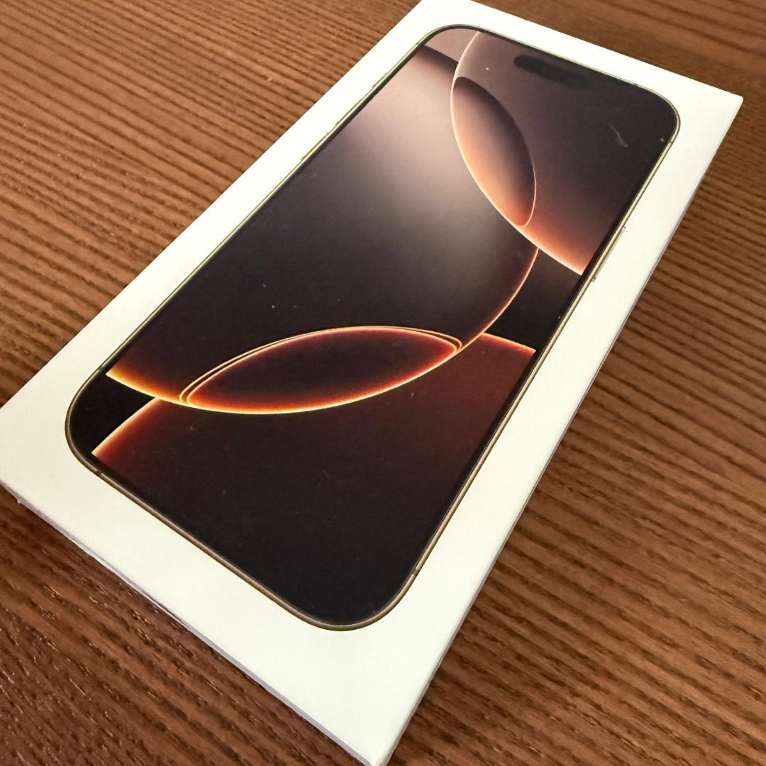 ★新品未開封★ 【 iPhone 16 Pro 256GB本体 】デザート iPhone 新品。未開封 16 Pro 256GB MYN23J/A デザートチタニウム