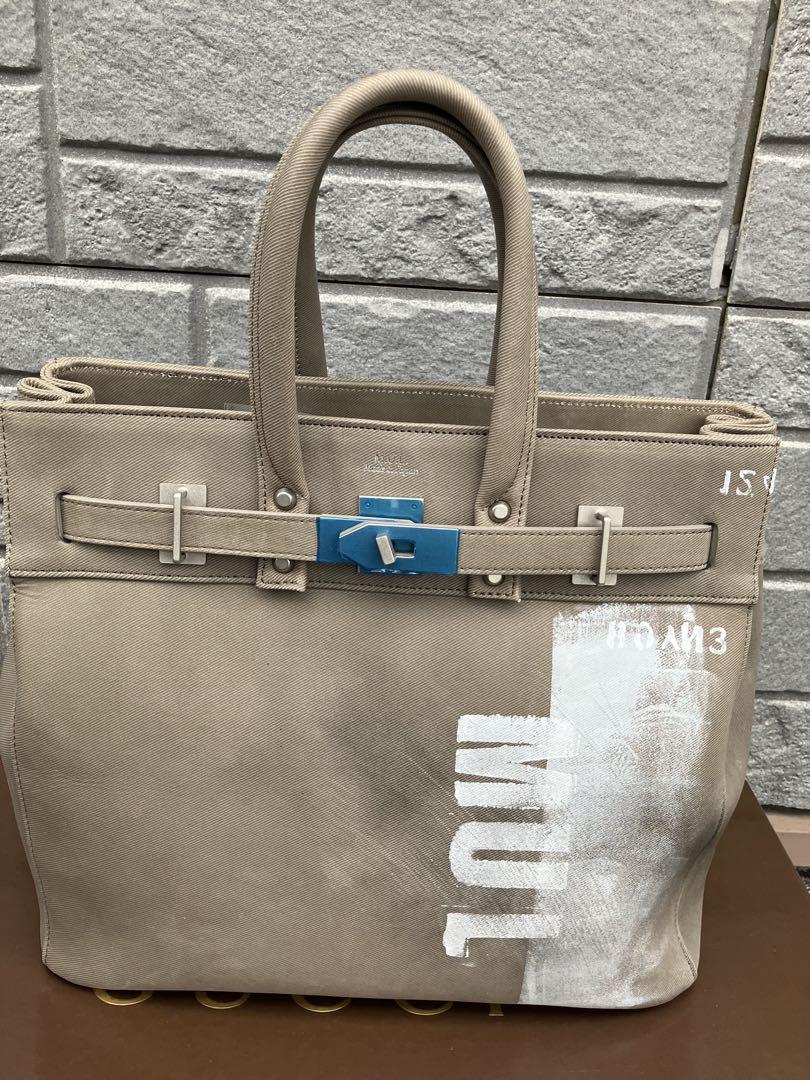 M.U.L. スタッドトート　デニムレザー