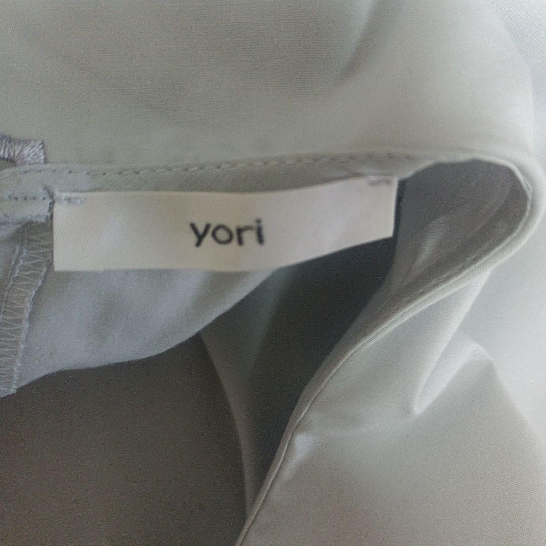 yori スカラップティアードブラウス　ヨリ　ノースリーブ　フレア