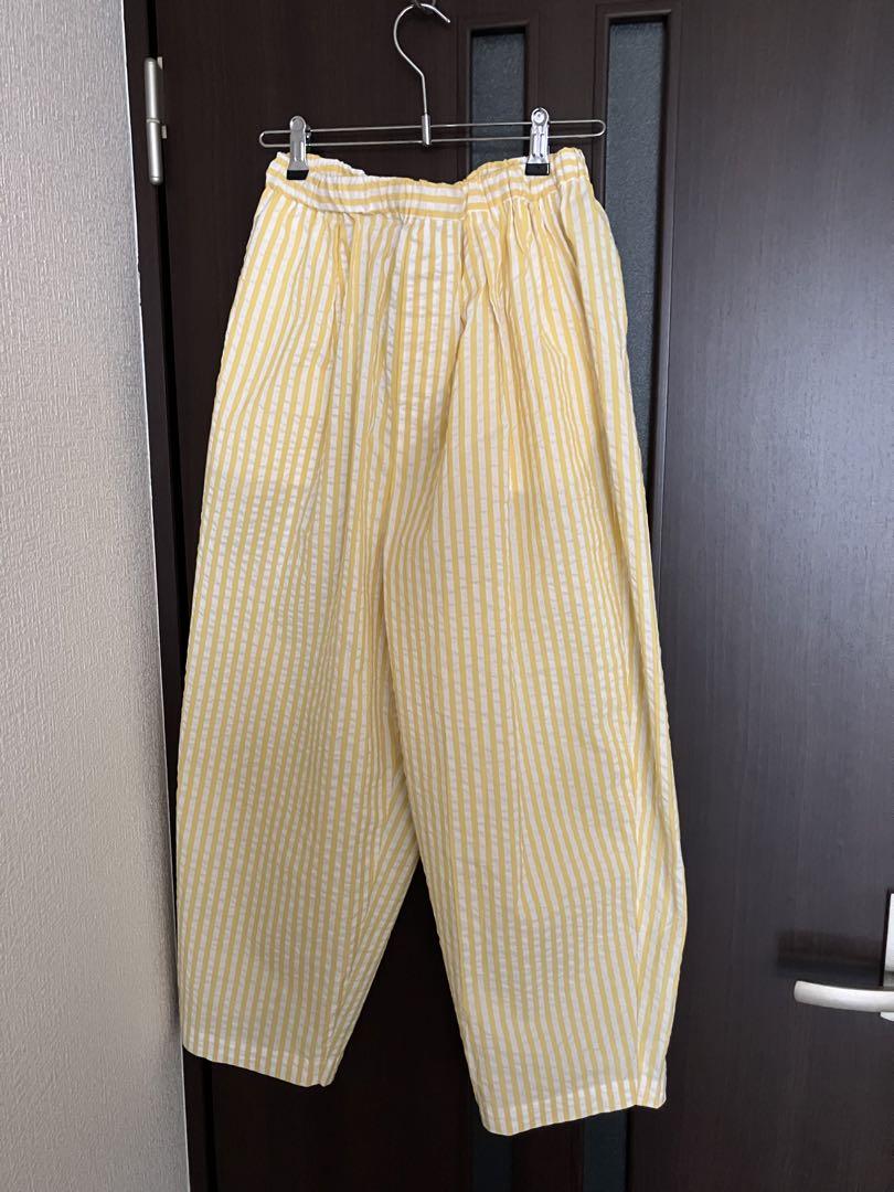 journal standard luxe イージーパンツ　イエローストライプ