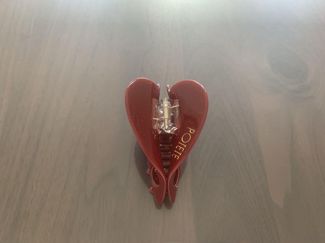 新品POTETE コフレ 3heart clip 赤