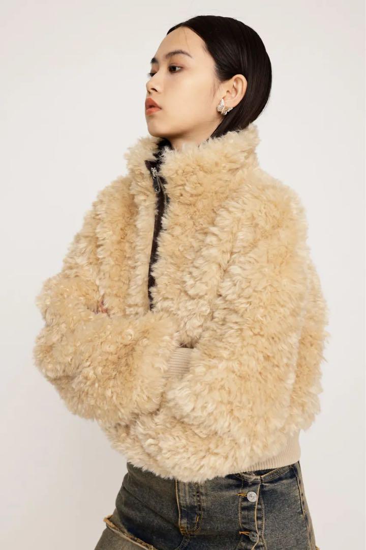 公式完売！SLY CURLY BOA CROP ブルゾン 新品タグ付き