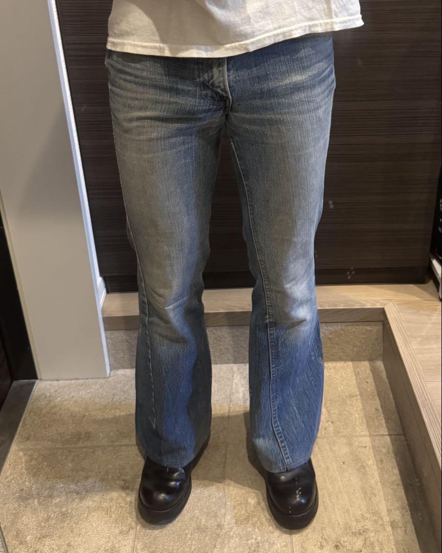 格安saleスタート ボ 70s W30×L31 66前期 ベルボトム フレアデニム Levi's684 パンツ