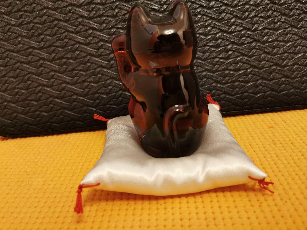 バカラまね Baccarat 希少品 バカラ 招き猫 Z74KH-m53448783221 インテリア