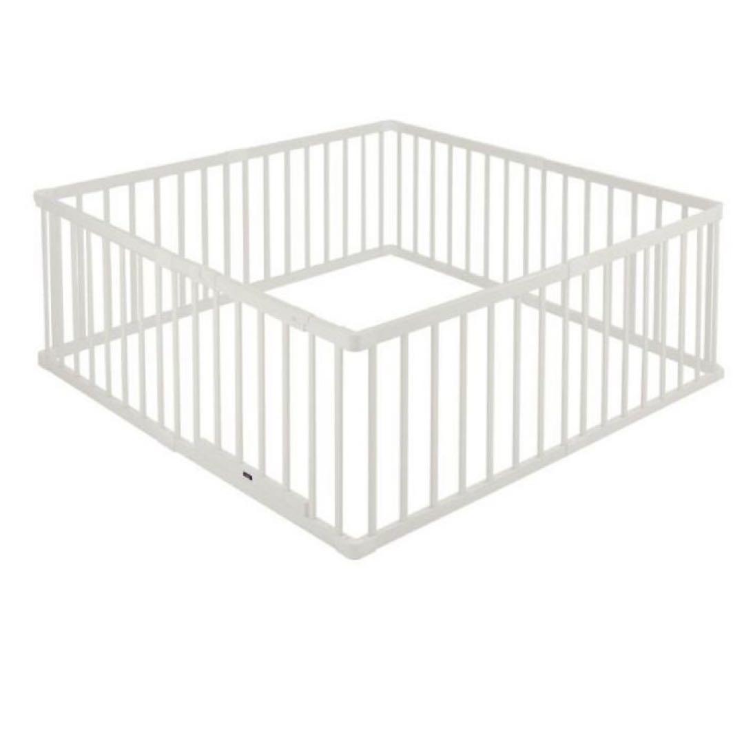 新品未使用 カトージ 木製ベビーサークル 扉付き 白