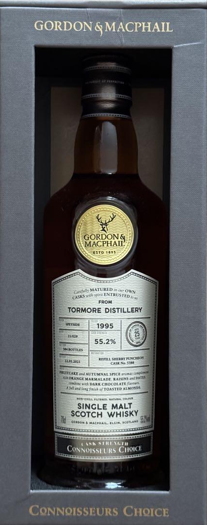 ウイスキー Gordon & MacPhail Tormore 1995 55.2%