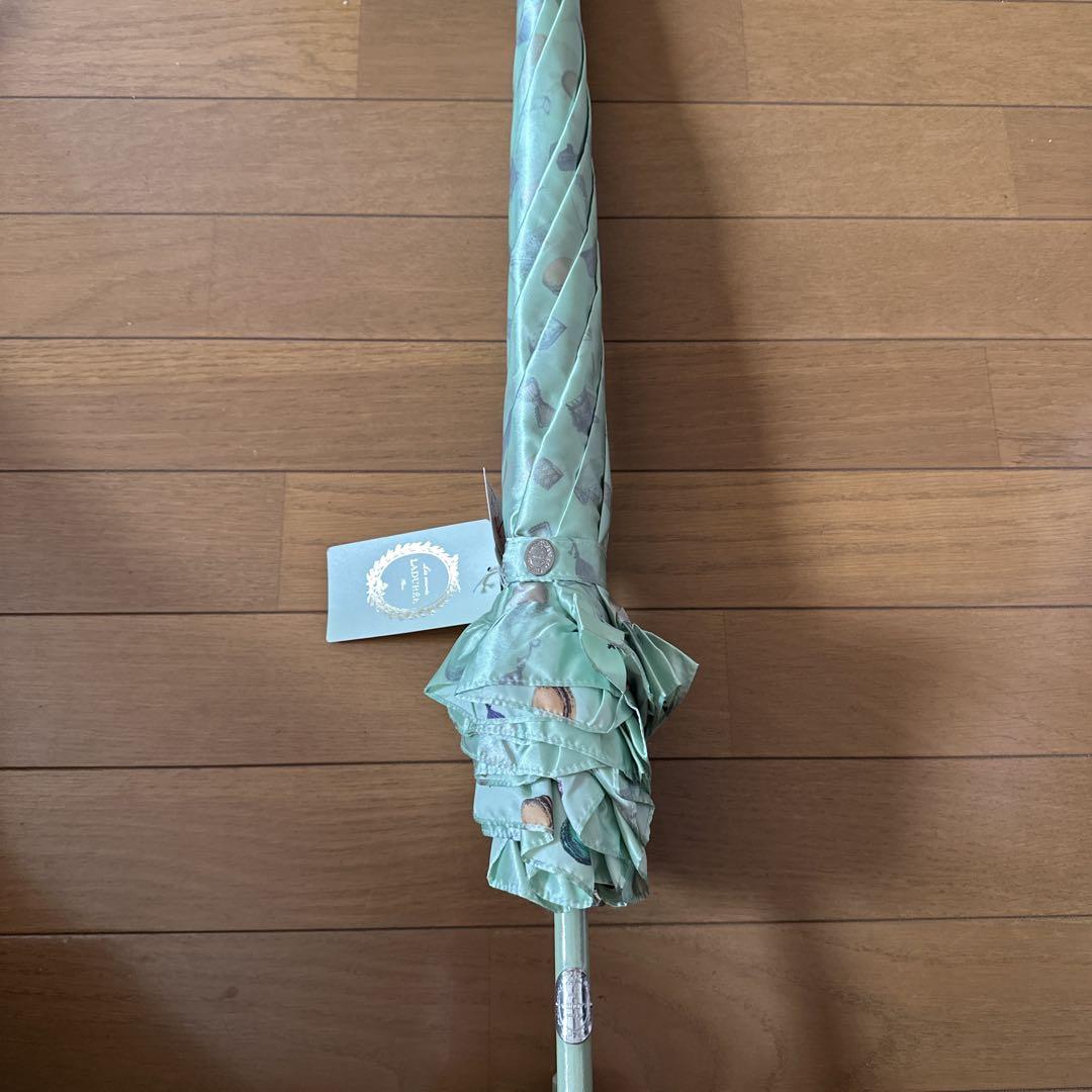 【2本組】LADUREE ラデュレ 二本 雨傘 長傘 緑 60cm グリーン