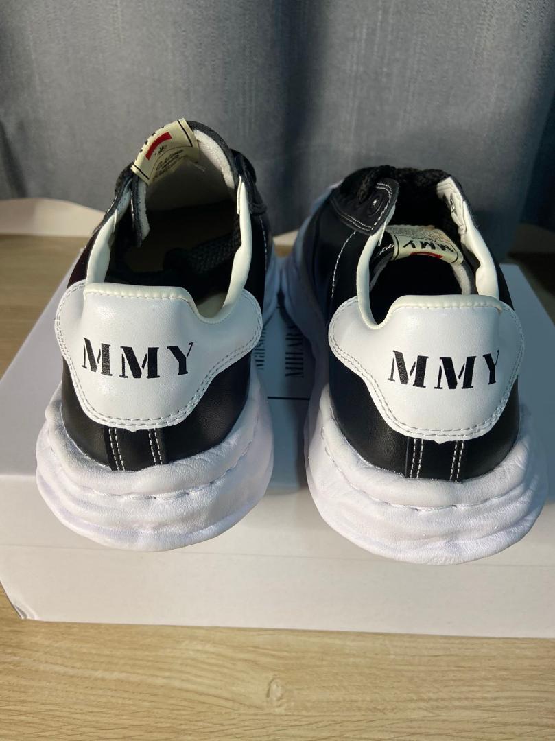 Maison Mihara Yasuhiro ブラック﻿ レザー スニーカー