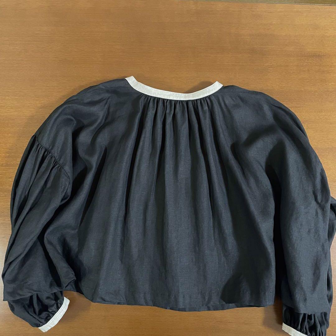 nest Robe ネストローブ リネンショートスモックブラウス