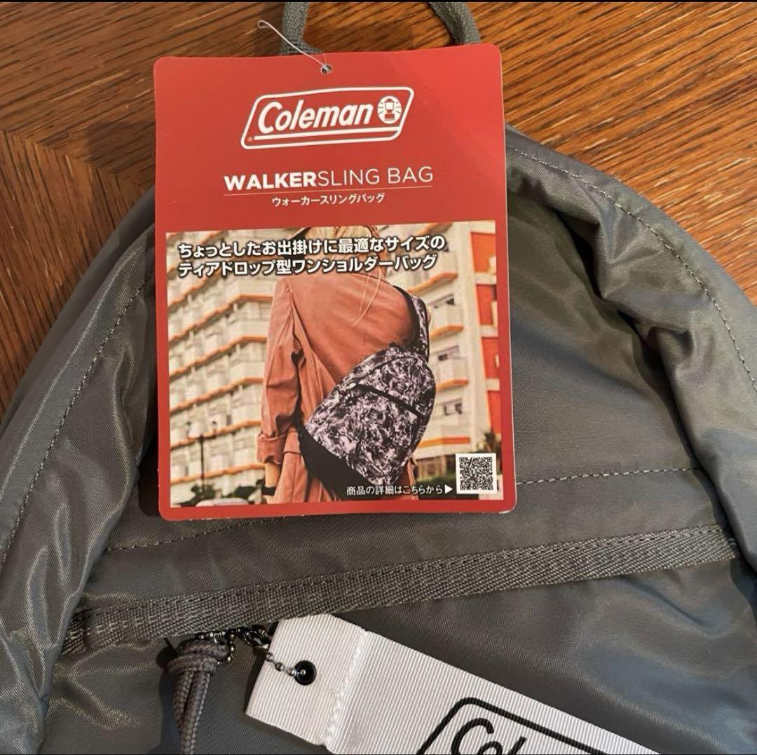 新品　コールマン　ウォーカースリングバッグ（シャイングレー）