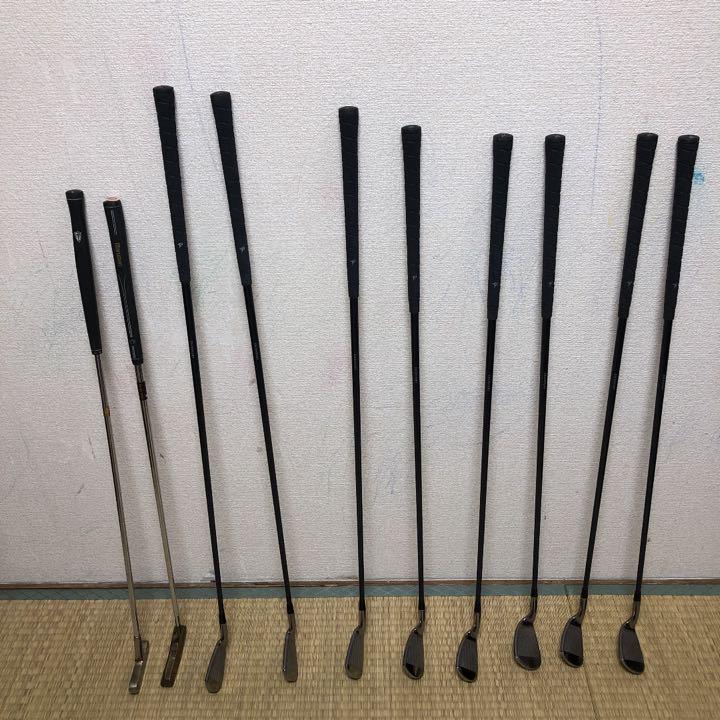 ゴルフ　キャディバッグ　クラブ　パター　ボール　ティー