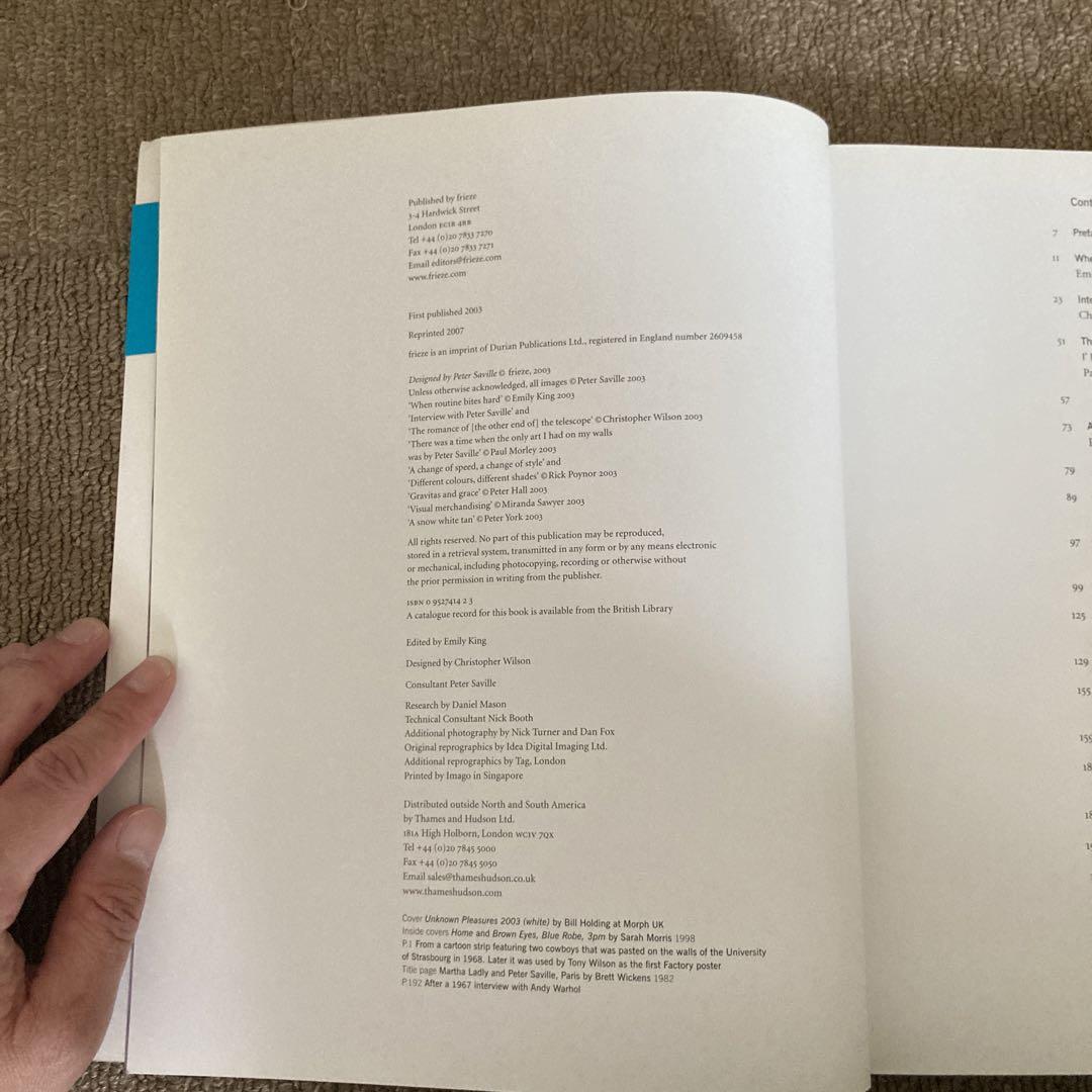 【洋書】Designed by Peter Saville ピーター・サヴィル