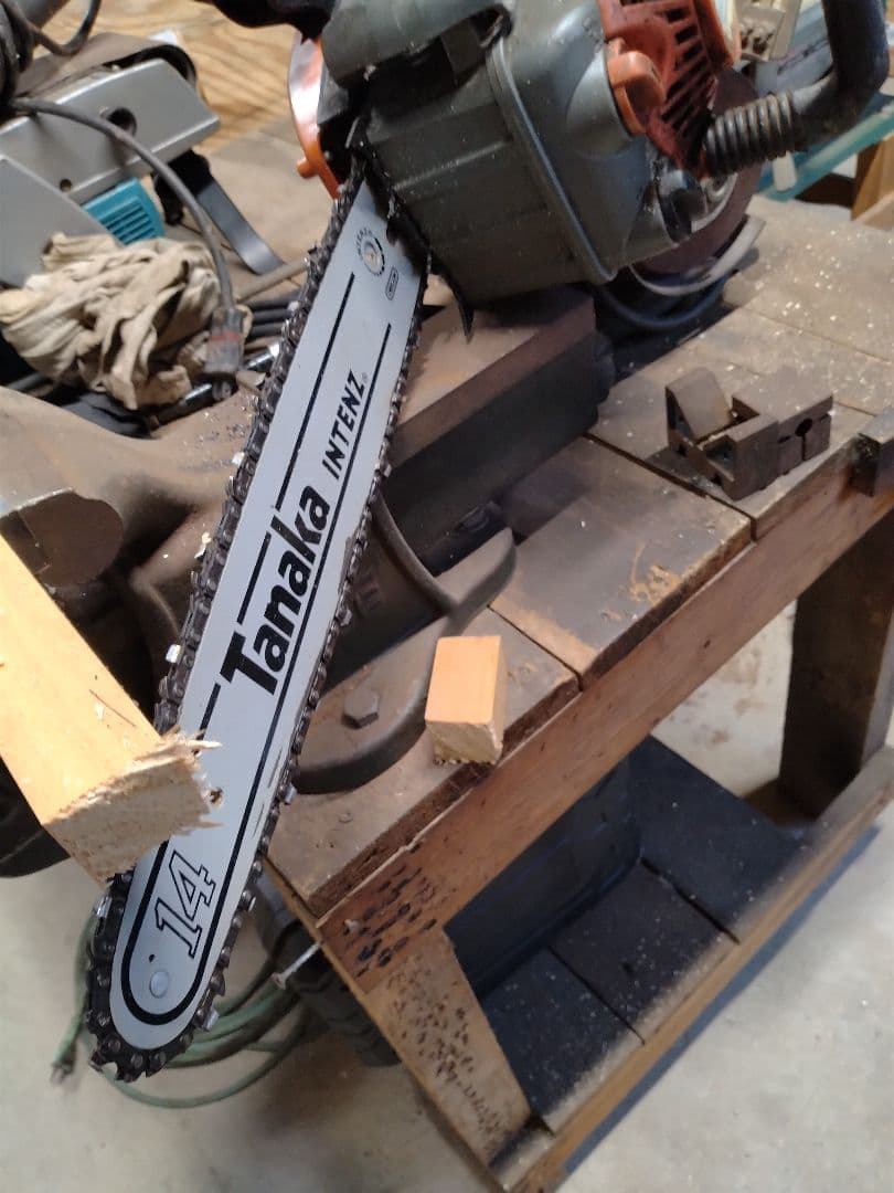 タナカ350㍉エンジンチエ−ンソーPCS33EDP傷や汚れあり