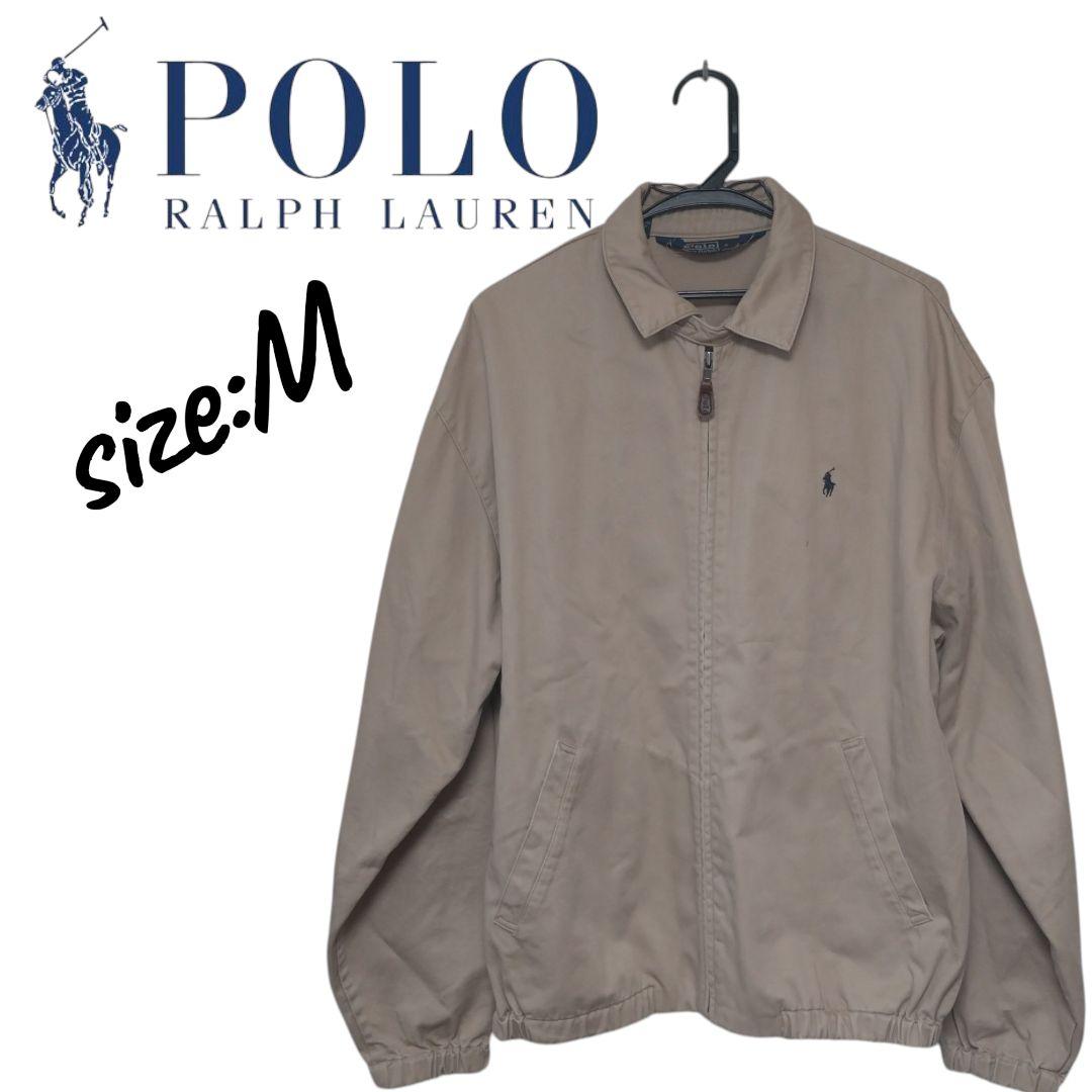 ポロ ラルフローレン スイングトップ ベージュ Ralph Lauren M ✨️超美品】ポロ ラルフローレン 刺繍 スウィングトップ