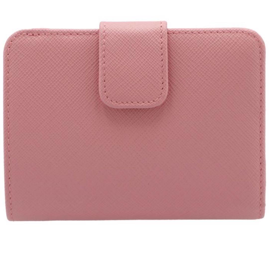 新品♡PRADAサフィーアノ バイカラ 2つ折り 財布 画像3