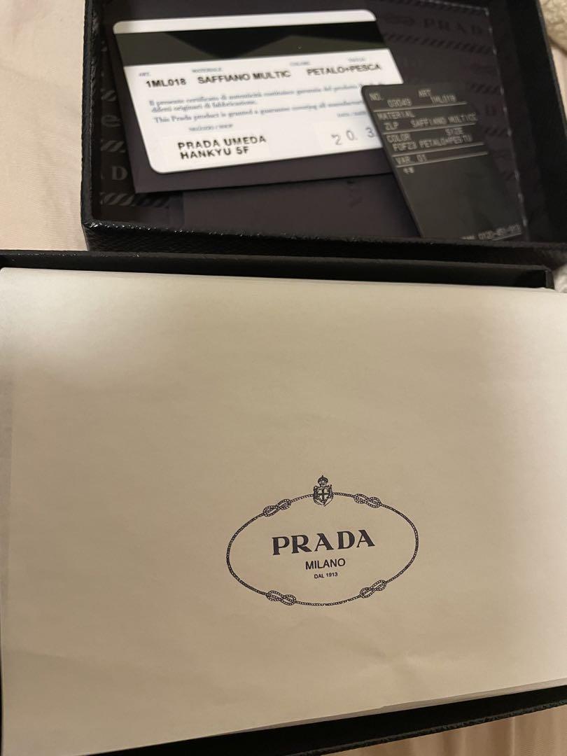 新品♡PRADAサフィーアノ バイカラ 2つ折り 財布 画像8