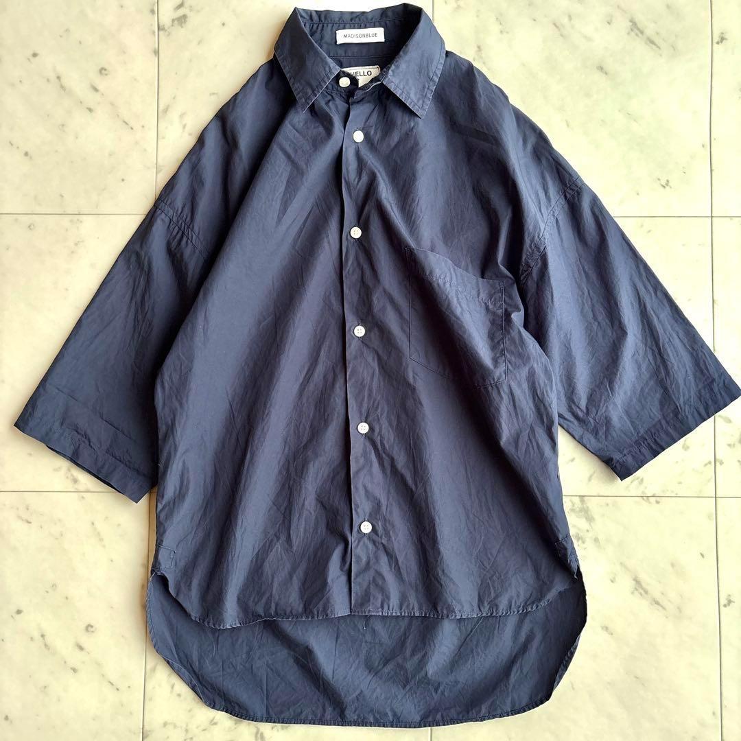 美品 マディソンブルー J.BRADLEY SHIRT シャツ ネイビー 00