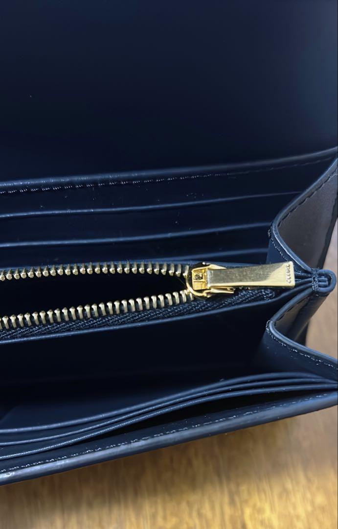 CELINE ネイビー 長財布