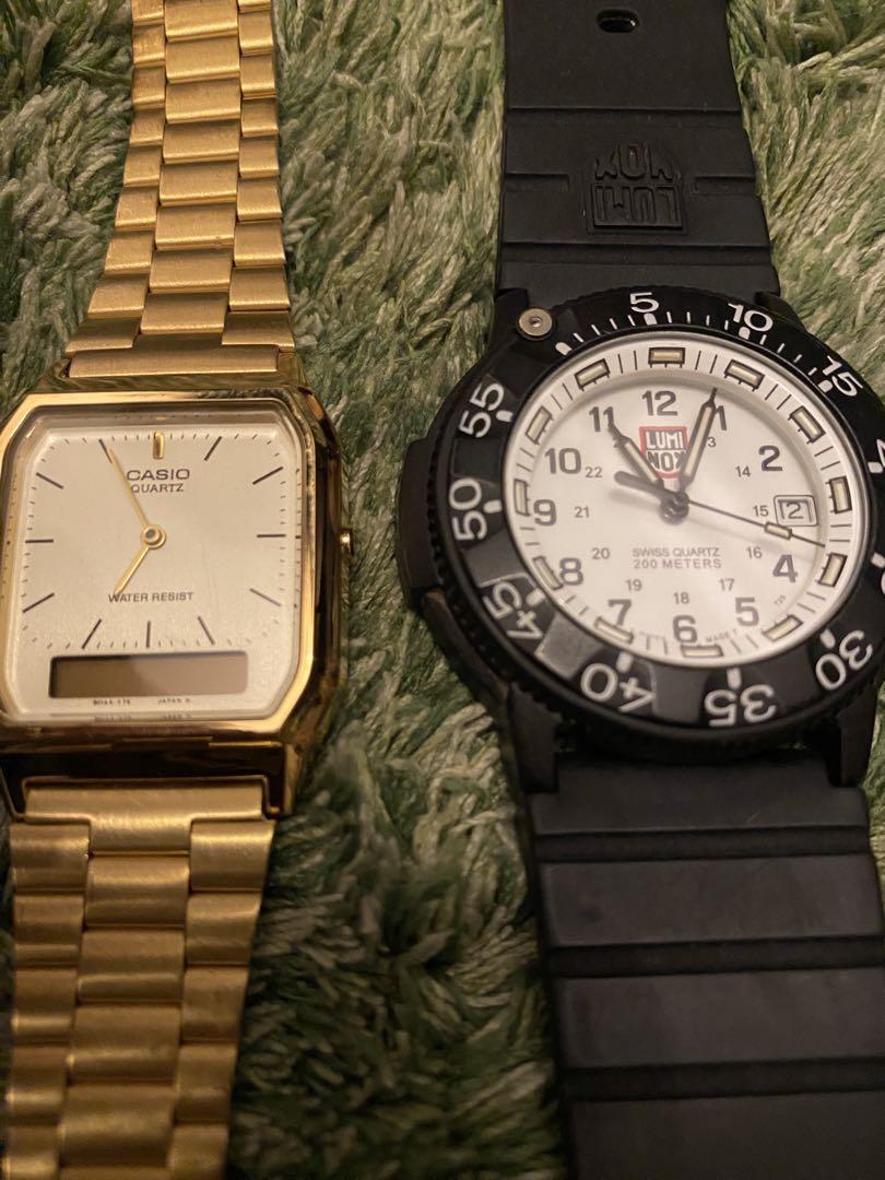 デジタル腕時計 セイコー CITIZEN セット売り　ジャンク品　ルミノックス