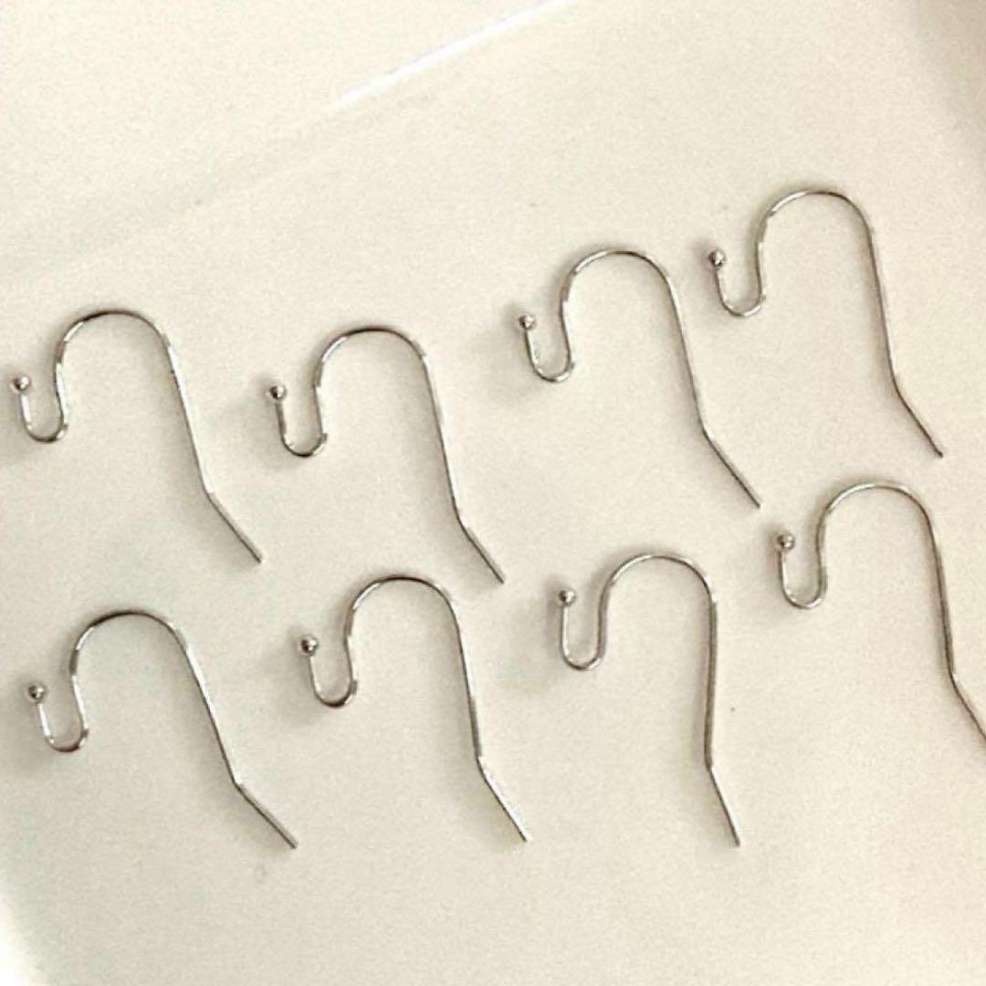 ＊ハル様ピアス金具飾り玉無しフック カン付ピアスフック コイル丸玉(約20x18mm)約25ペア(50ヶ