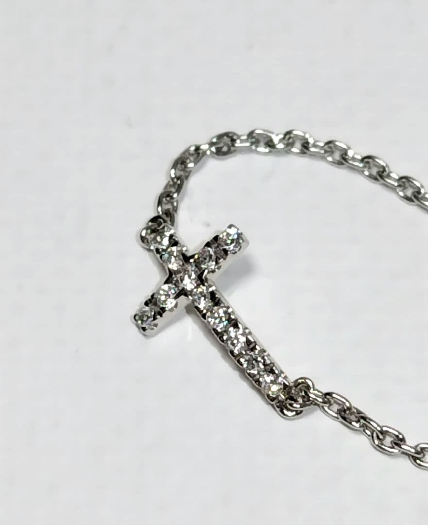 OREFICE オレフィーチェ Pt950 ダイヤモンド クロス チェーンリング OREFICE オレフィーチェ Pt950 ダイヤモンド クロス チェーンリング