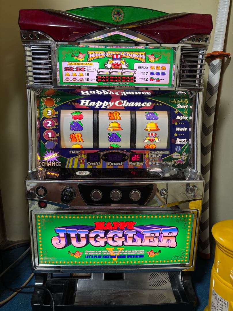 パチスロ実機　ハッピージャグラーV不要機付き