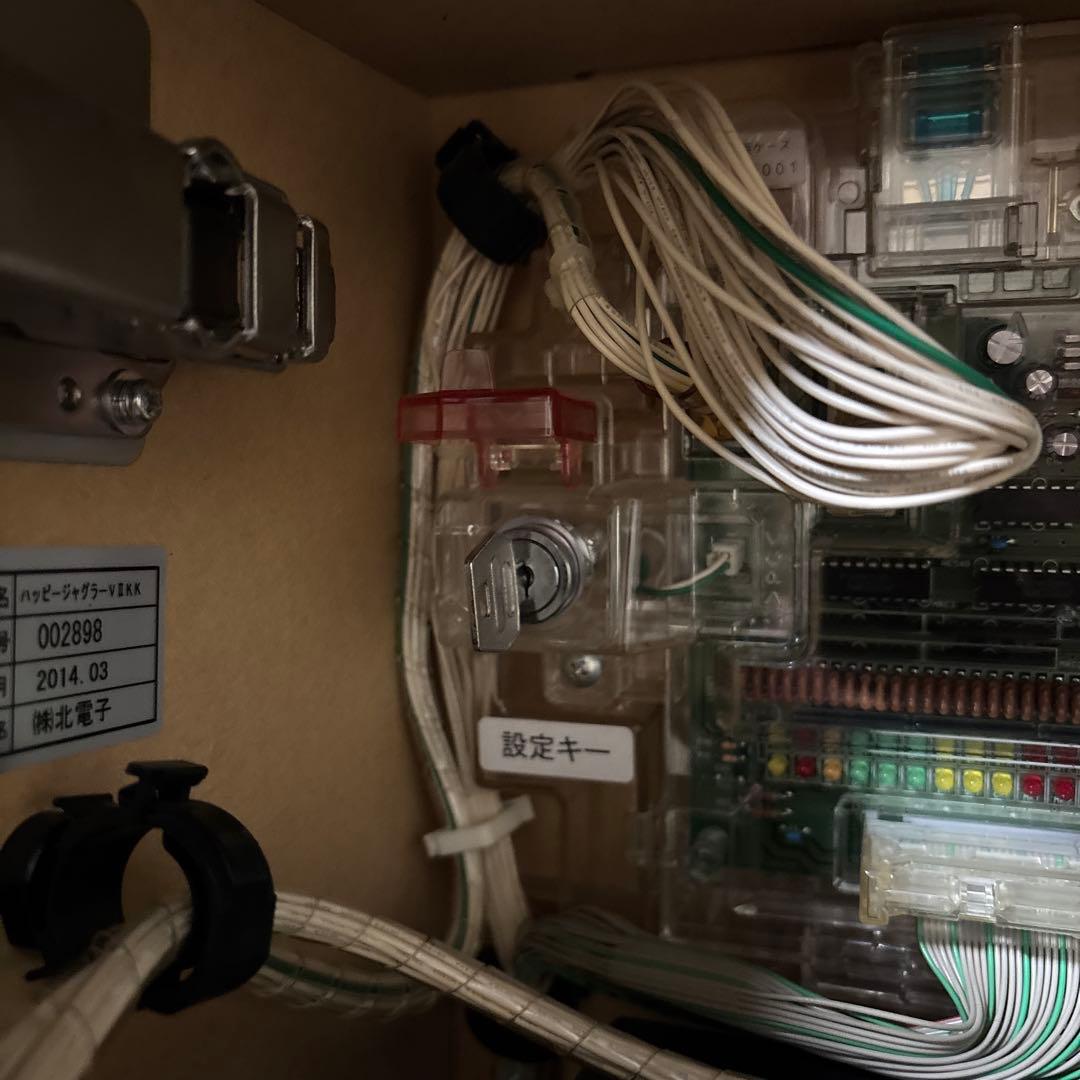 パチスロ実機　ハッピージャグラーV不要機付き