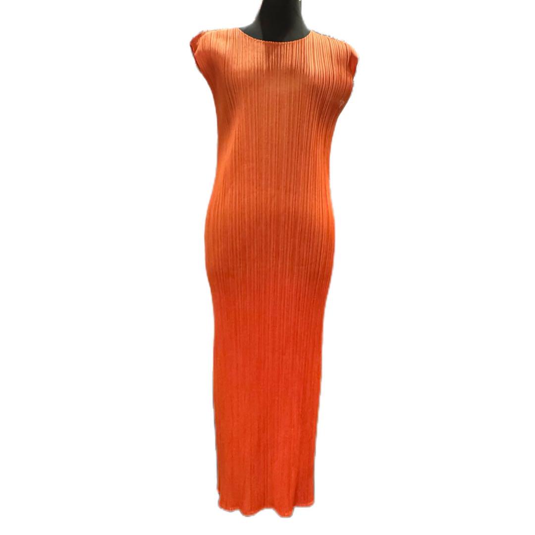 PLATS PLEASE プリーツプリーズ　パンツ　スリット　オレンジ PLEATS PLEASE ISSEY MIYAKE – isseymiyake.com